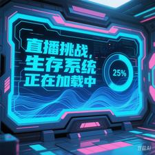 直播挑战，生存系统正在加载中