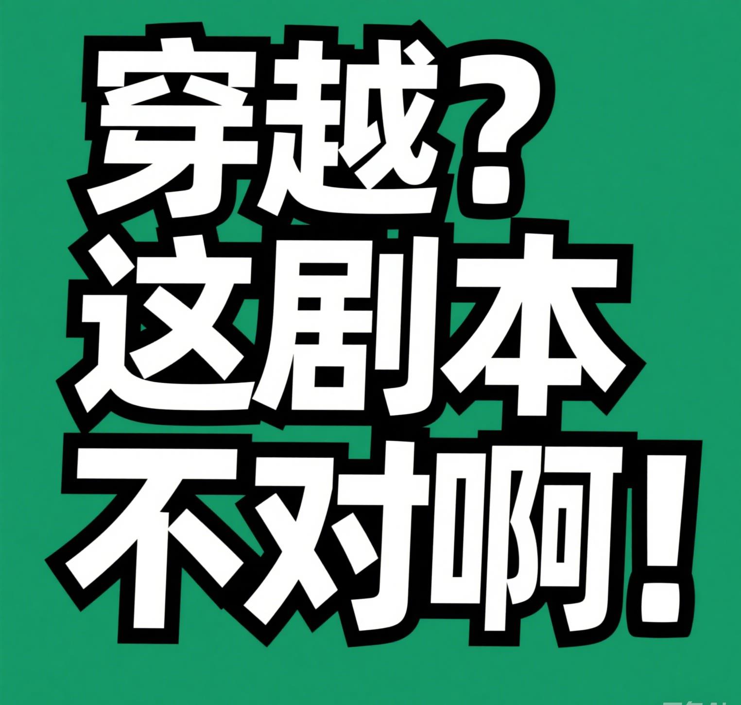 穿越？这剧本不对啊！